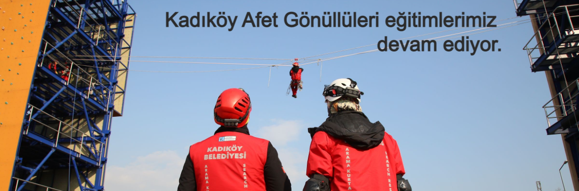 Kadıköy Afet Gönüllüleri eğitimleri devam ediyor.